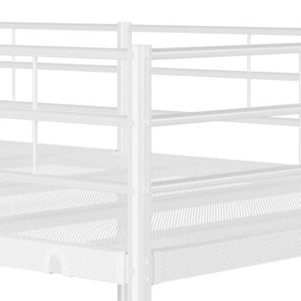 Stapelbed zonder matras 75x190 cm staal wit 8