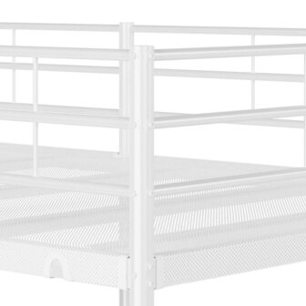 Stapelbed zonder matras 80x200 cm staal wit 8