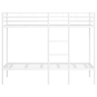 Stapelbed zonder matras 90x190 cm staal wit 5