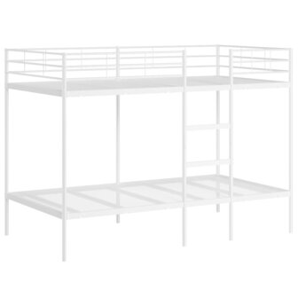 Stapelbed zonder matras 107x203 cm staal wit 2