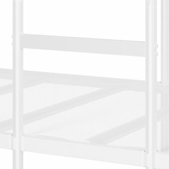 Stapelbed zonder matras 107x203 cm staal wit 9