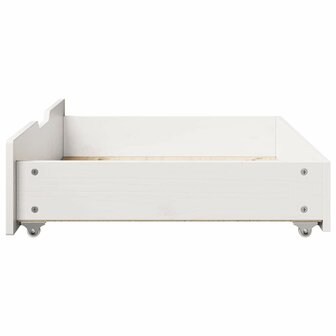 Bedlades 2 st 85x55x17 cm massief grenenhout wit 5