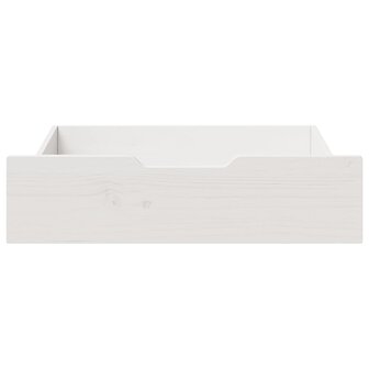Bedlades 2 st 75x55x17 cm massief grenenhout wit 3