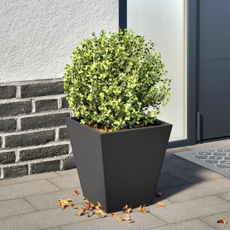 Plantenbak 30x30x30 cm staal zwart 1