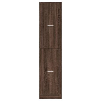 Apothekerskast 40x41x174,5 cm bewerkt hout bruin eikenkleurig 5