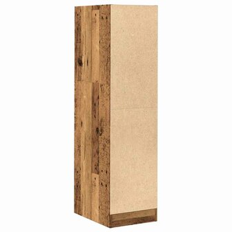 Apothekerskast 30x41x118 cm bewerkt hout oud houtkleurig 7