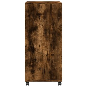 Rolkast 55x40x91 cm bewerkt hout gerookt eikenkleurig 5