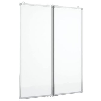 Whiteboard magnetisch inklapbaar 80x100x1,7 cm aluminium 2
