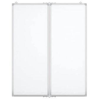 Whiteboard magnetisch inklapbaar 80x100x1,7 cm aluminium 3