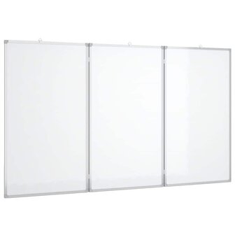 Whiteboard magnetisch inklapbaar 180x100x1,7 cm aluminium 2