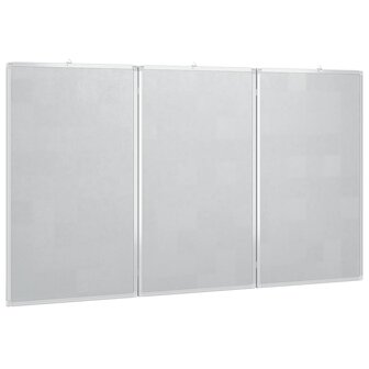 Whiteboard magnetisch inklapbaar 180x100x1,7 cm aluminium 4