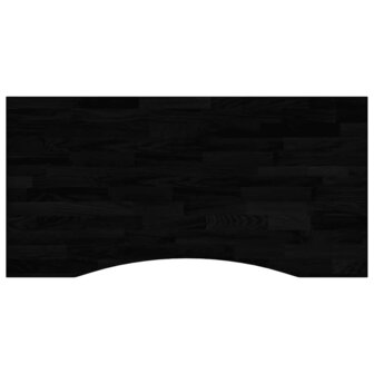 Bureaublad rechthoekig 100x50x2,5 cm eikenhout donkerbruin 2