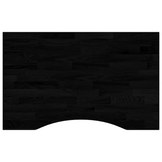 Bureaublad rechthoekig 80x60x2,5 cm eikenhout donkerbruin 2