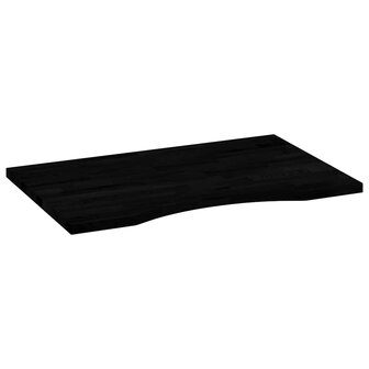 Bureaublad rechthoekig 80x60x2,5 cm eikenhout donkerbruin 4