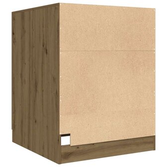 Wasmachinekast 70,5x71,5x91,5 cm artisanaal eikenkleurig 6
