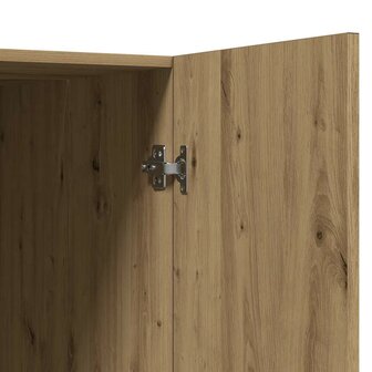 Wasmachinekast 70,5x71,5x91,5 cm artisanaal eikenkleurig 8