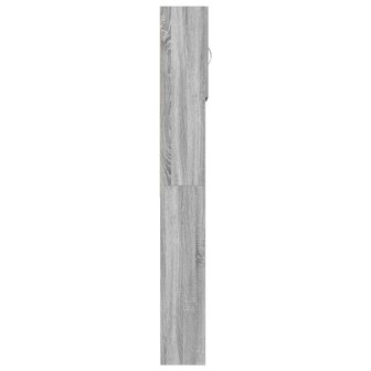 Wasmachinekast 64x24x190 cm bewerkt hout grijs sonoma eikenkl 7