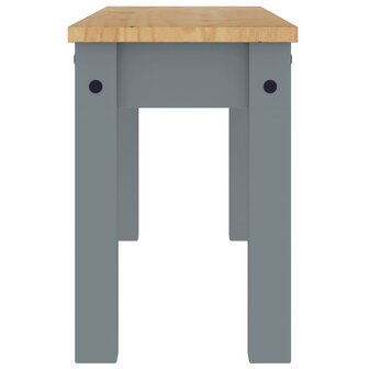 Eetkamerbank Panama 105x30x45 cm massief grenenhout grijs 5