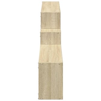 Wandkast 158x18x53 cm bewerkt hout sonoma eikenkleurig 5