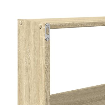 Wandkast 158x18x53 cm bewerkt hout sonoma eikenkleurig 8