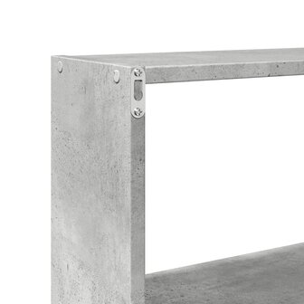 Wandkast 158x18x53 cm bewerkt hout betongrijs 8