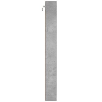 Vitrinekast 100x8,5x75 cm bewerkt hout betongrijs 5