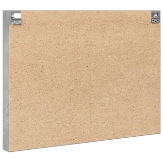 Vitrinekast 100x8,5x75 cm bewerkt hout betongrijs 6