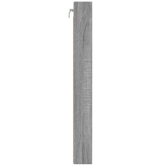 Vitrinekast 100x8,5x75 cm bewerkt hout grijs sonoma eikenkleur 5