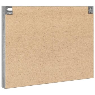 Vitrinekast 100x8,5x75 cm bewerkt hout grijs sonoma eikenkleur 6