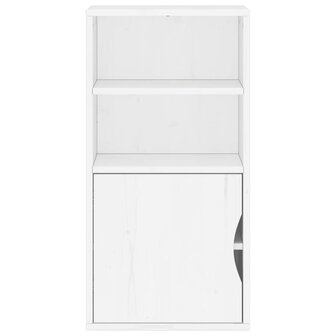 Bijzetkast ODDA 40x24x79 cm massief grenenhout wit 6