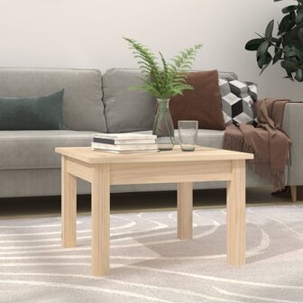 Salontafel 45x45x30 cm massief grenenhout 1