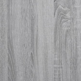 Bartafel met schap 124x46x103,5 cm bewerkt hout grijs sonoma 8