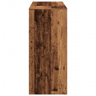 Bartafel met schap 124x46x103,5 cm bewerkt hout oud houtkleurig 5