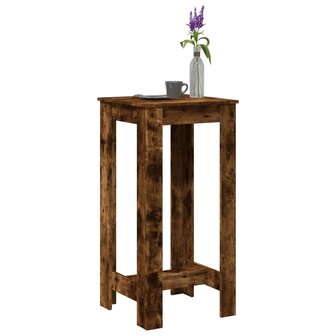 Bartafel 51x50x103,5 cm bewerkt hout gerookt eikenkleur 1