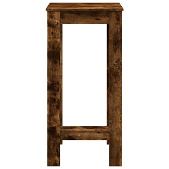 Bartafel 51x50x103,5 cm bewerkt hout gerookt eikenkleur 4