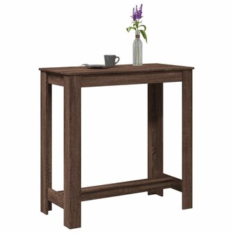 Bartafel 102x50x103,5 cm bewerkt hout bruin eikenkleurig 1