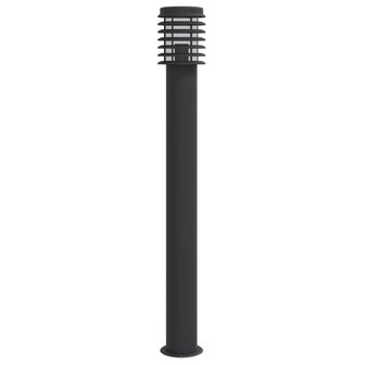 Vloerlamp voor buiten 3 st 110 cm roestvrijstaal zwart 6