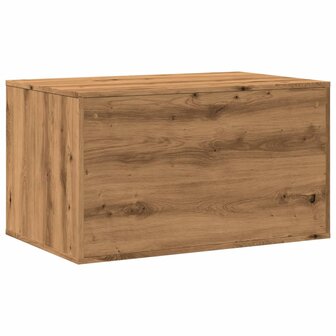 Kattenbakkast 80x50x45 cm bewerkt hout artisanaal eikenkleurig 7