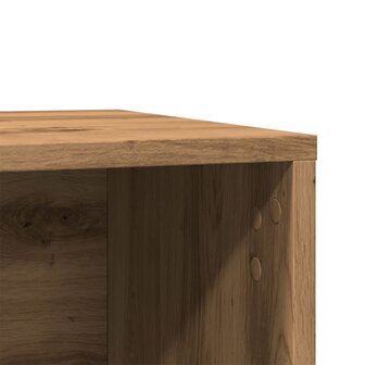 Kattenbakkast 80x50x45 cm bewerkt hout artisanaal eikenkleurig 9
