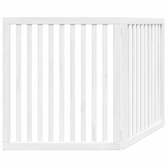 Hondenhek inklapbaar 2 panelen 160 cm populierenhout wit 6