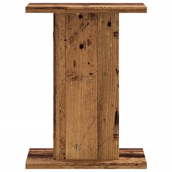 Speakerstandaards 2 st 30x30x40 cm bewerkt hout oud houtkleurig 5