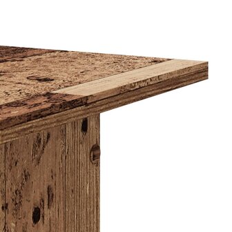 Speakerstandaards 2 st 30x30x40 cm bewerkt hout oud houtkleurig 7