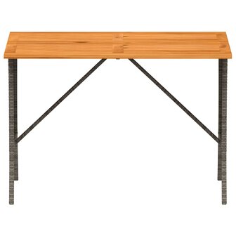 3-delige Tuinset met kussens poly rattan grijs 7