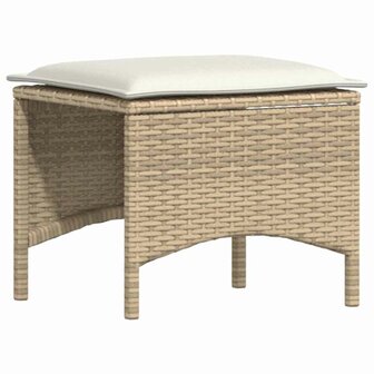 3-delige Tuinset met kussens poly rattan beige 6