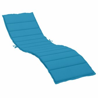 Ligbedkussen 200x50x3cm oxford stof blauw 2