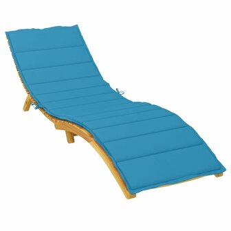 Ligbedkussen 200x50x3cm oxford stof blauw 3