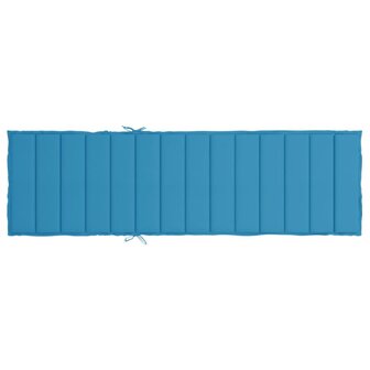 Ligbedkussen 200x50x3cm oxford stof blauw 5