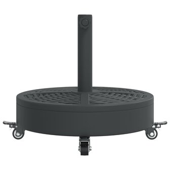 Parasolvoet met wielen voor stok van &Oslash;38 / 48 mm 27 kg rond 4
