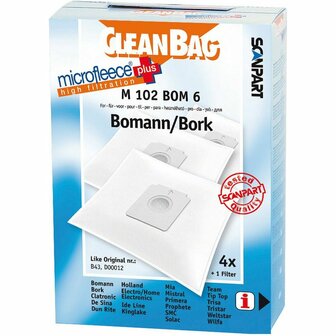 Stofzuigerzak Scanpart M 102 BOM 6 BOMANN BORK 4UD 1