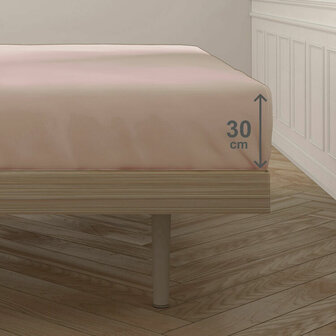 Verstelbaar onderlaken Happy Home Mix Colors Nude Bed van 90 6
